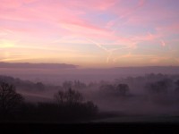Cold winter morning