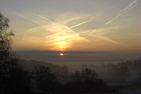 A cold, misty January morning